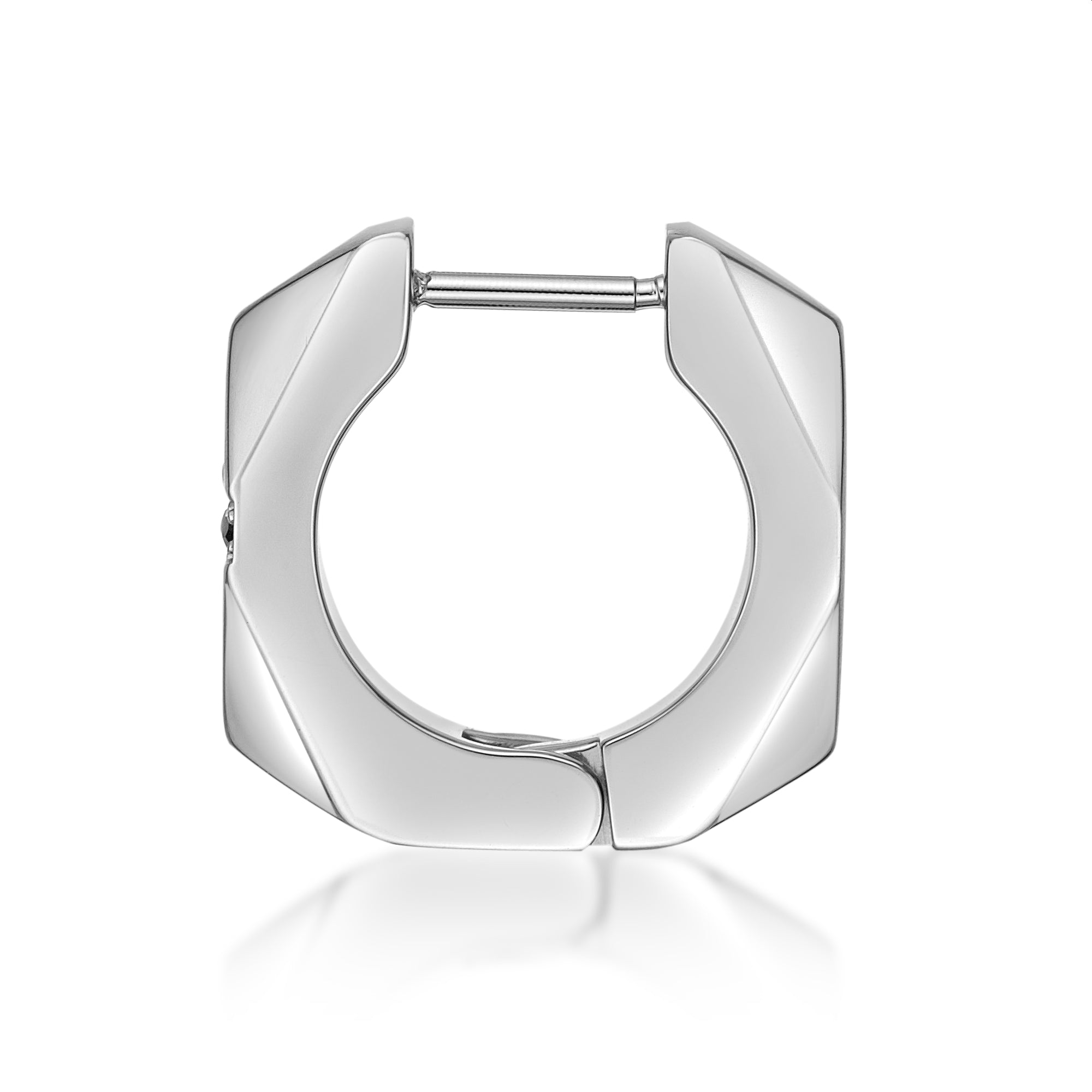 Cross Cubic Zirconia Hoop Earrings