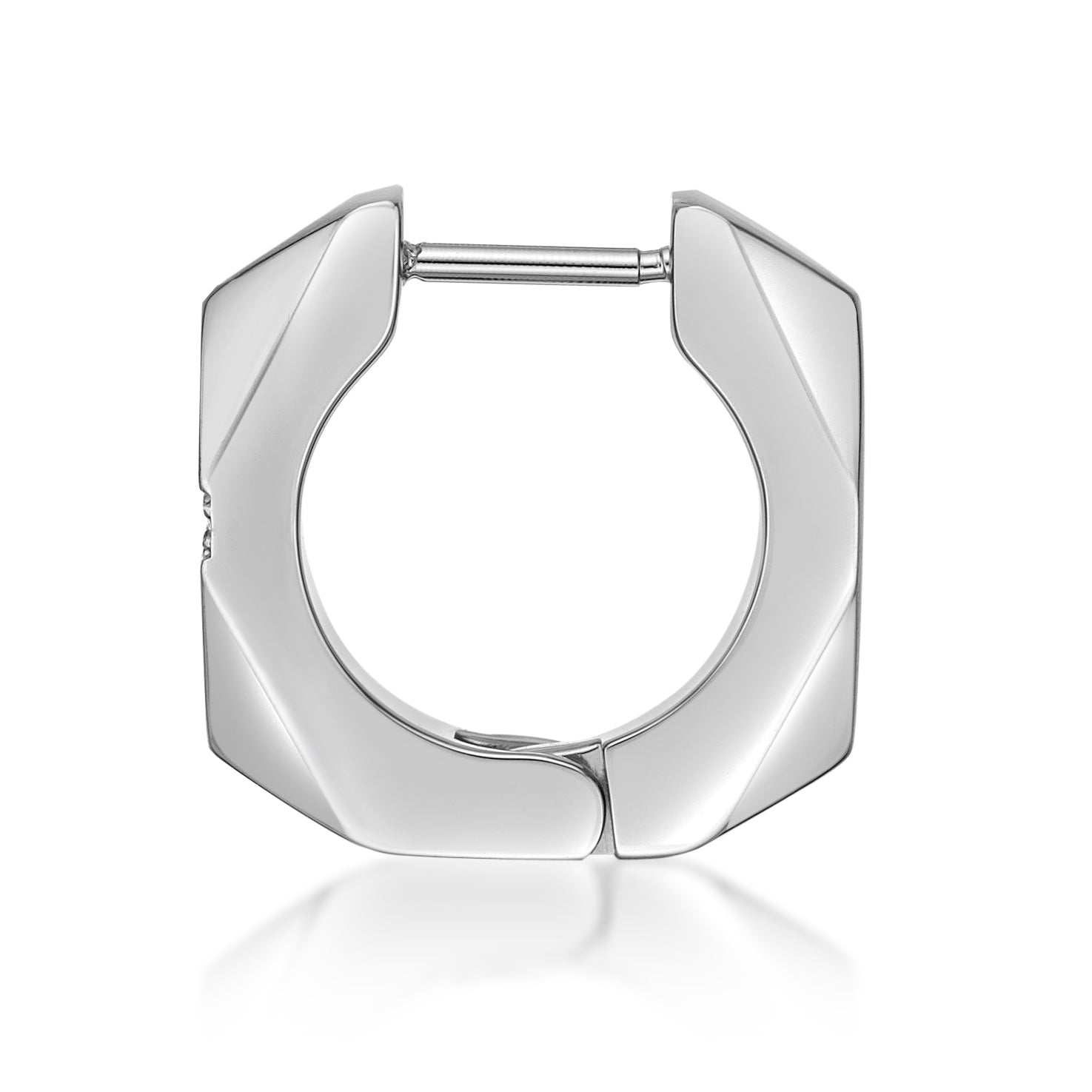 Cross Cubic Zirconia Hoop Earrings