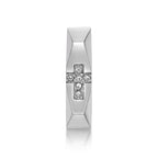 Cross Cubic Zirconia Hoop Earrings