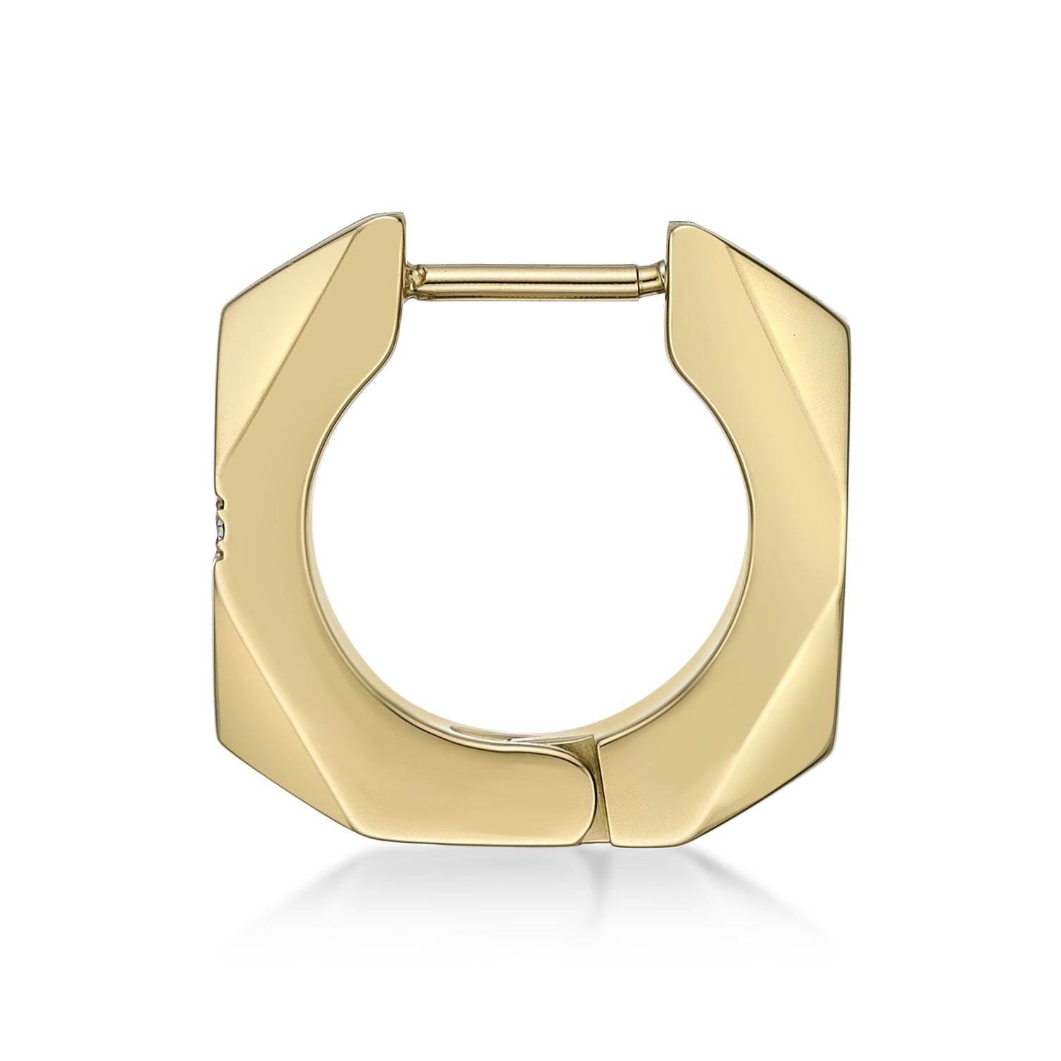 Cross Cubic Zirconia Hoop Earrings