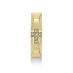 Cross Cubic Zirconia Hoop Earrings