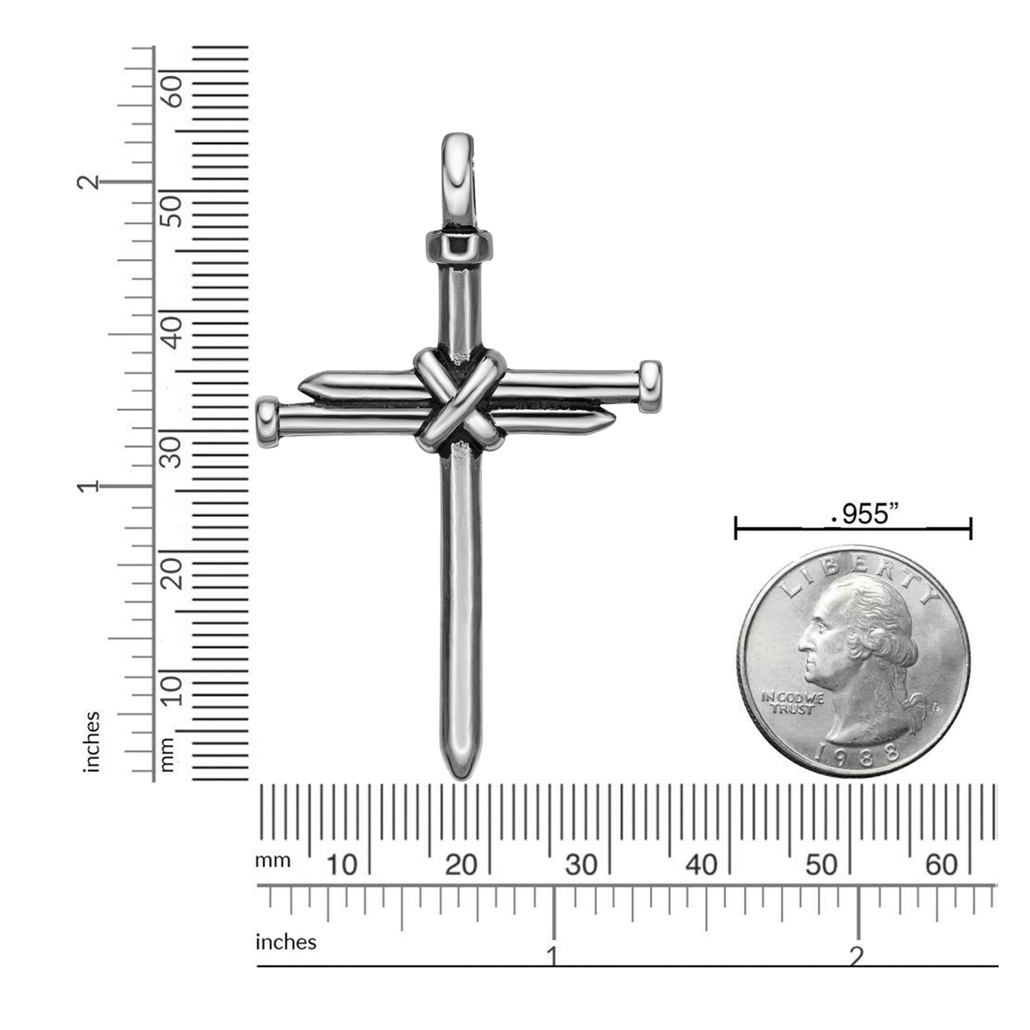 Nail Cross Pendant