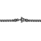 Anchor Round Box Chain Bracelet