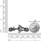 Anchor Round Box Chain Bracelet