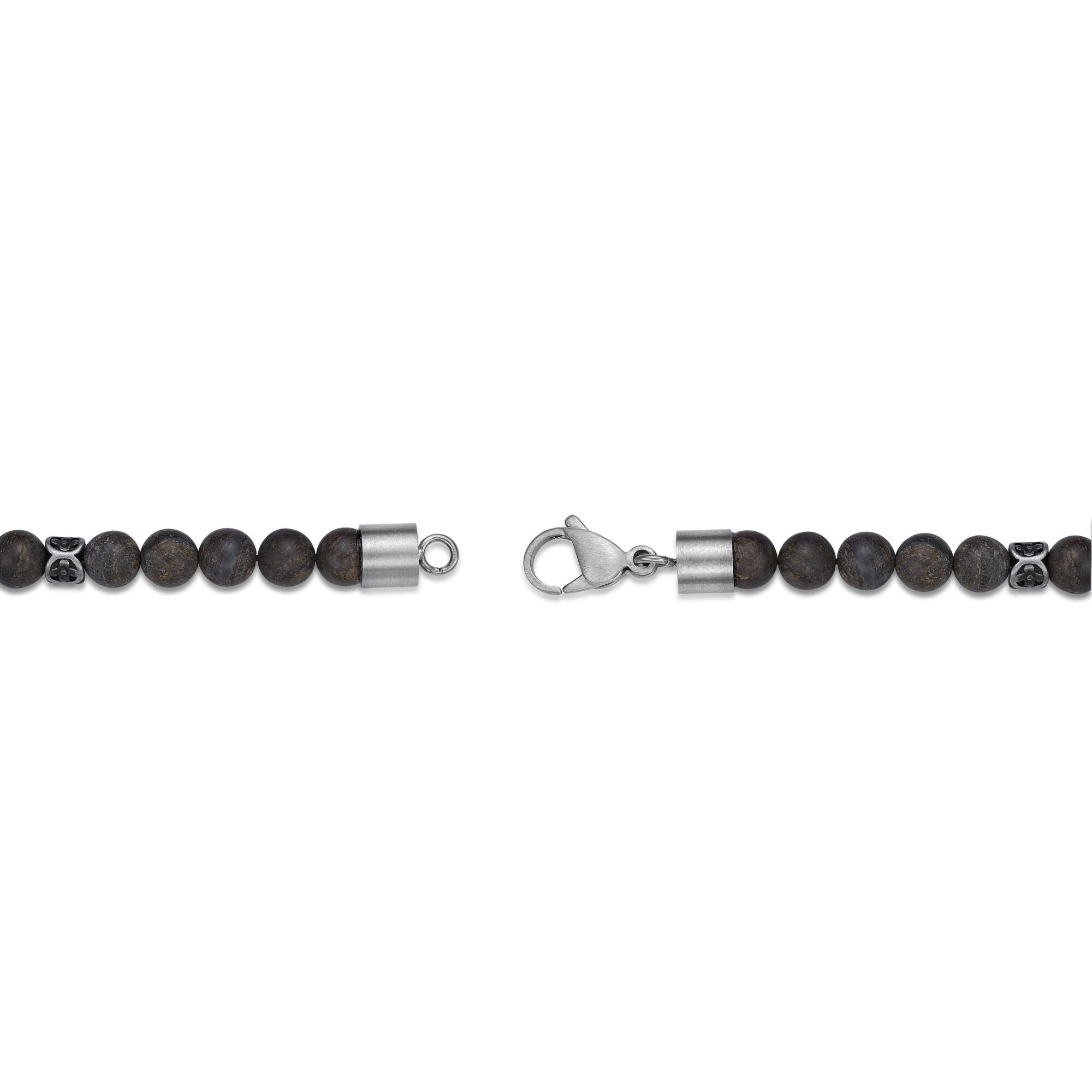 Matte Skull Bronzite Bracelet