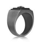 Matte Gray Statement Ring