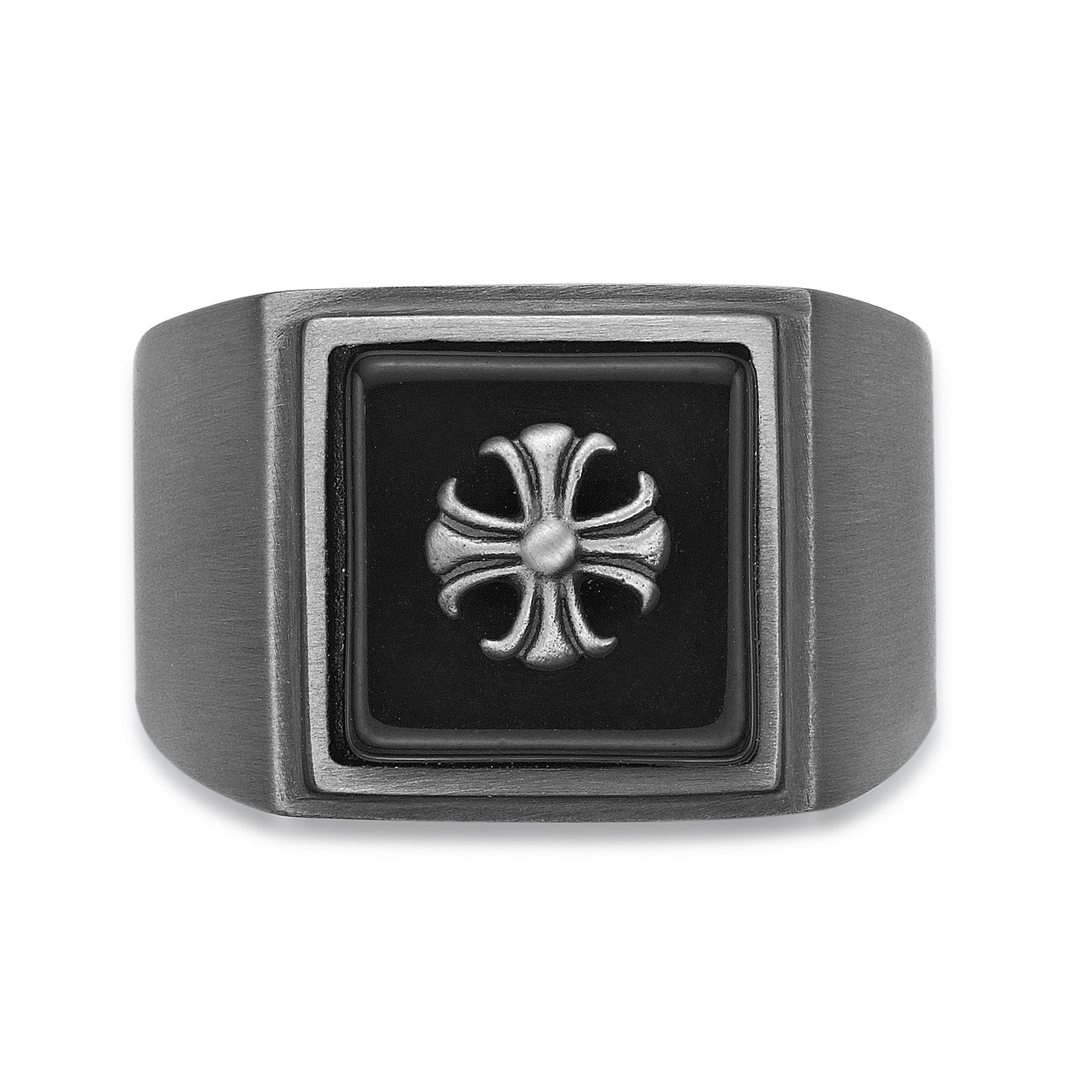 Matte Gray Statement Ring