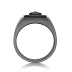 Matte Gray Statement Ring