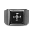 Matte Gray Statement Ring