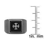 Matte Gray Statement Ring