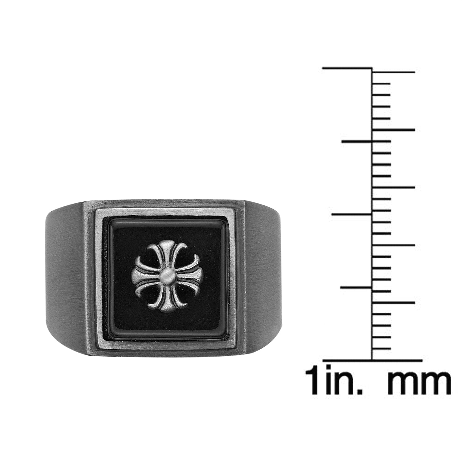 Matte Gray Statement Ring