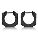 Cross Cubic Zirconia Hoop Earrings