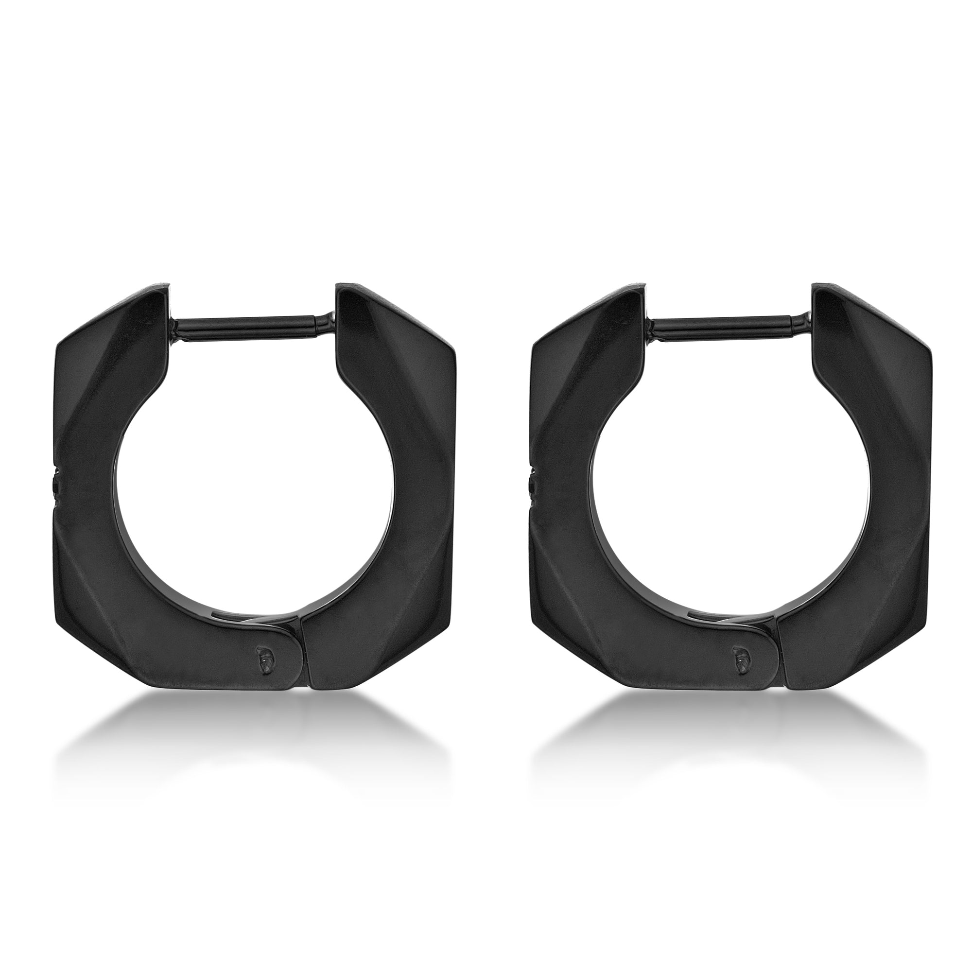 Cross Cubic Zirconia Hoop Earrings