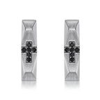 Cross Cubic Zirconia Hoop Earrings