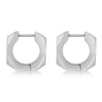 Cross Cubic Zirconia Hoop Earrings