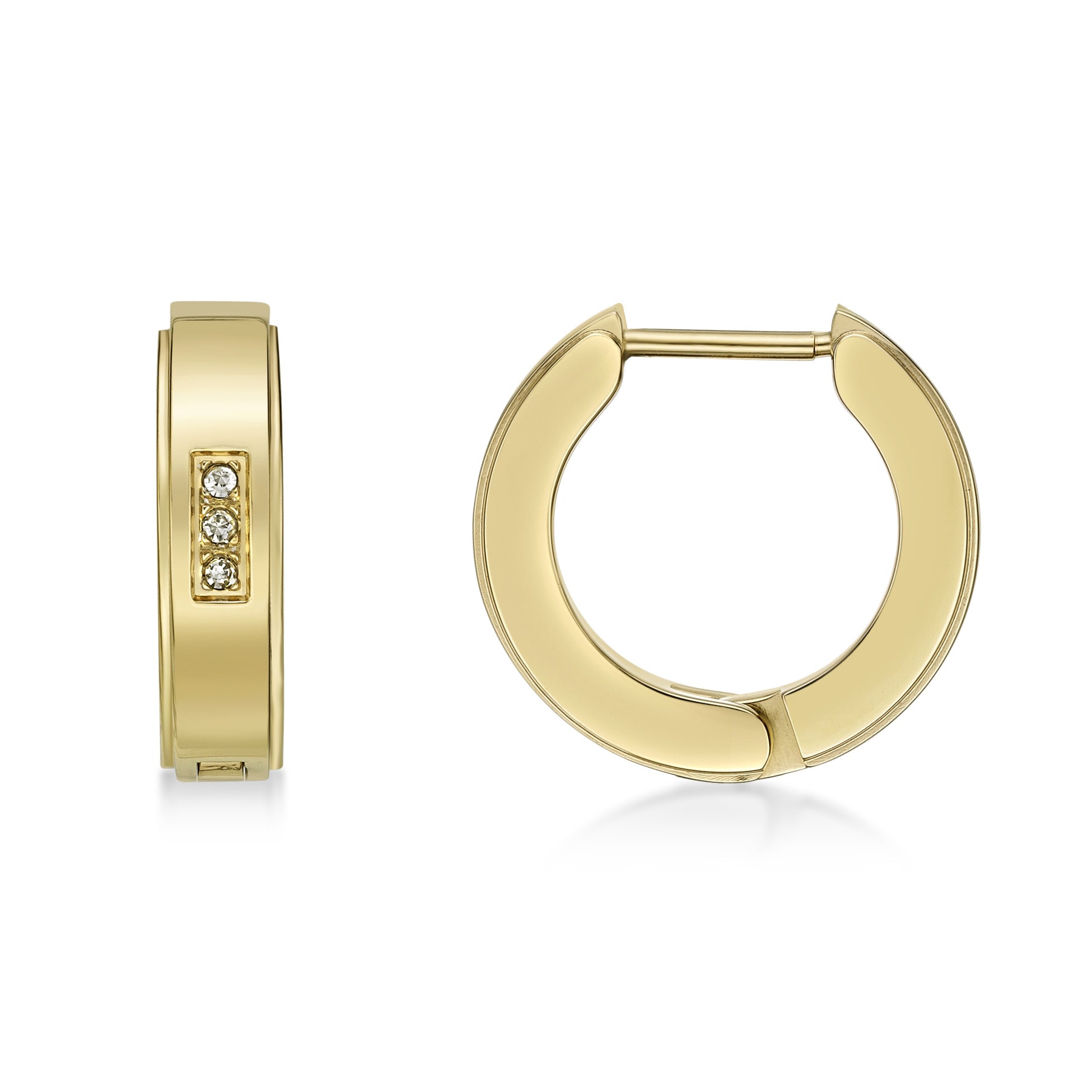 Cubic Zirconia Hoop Earrings