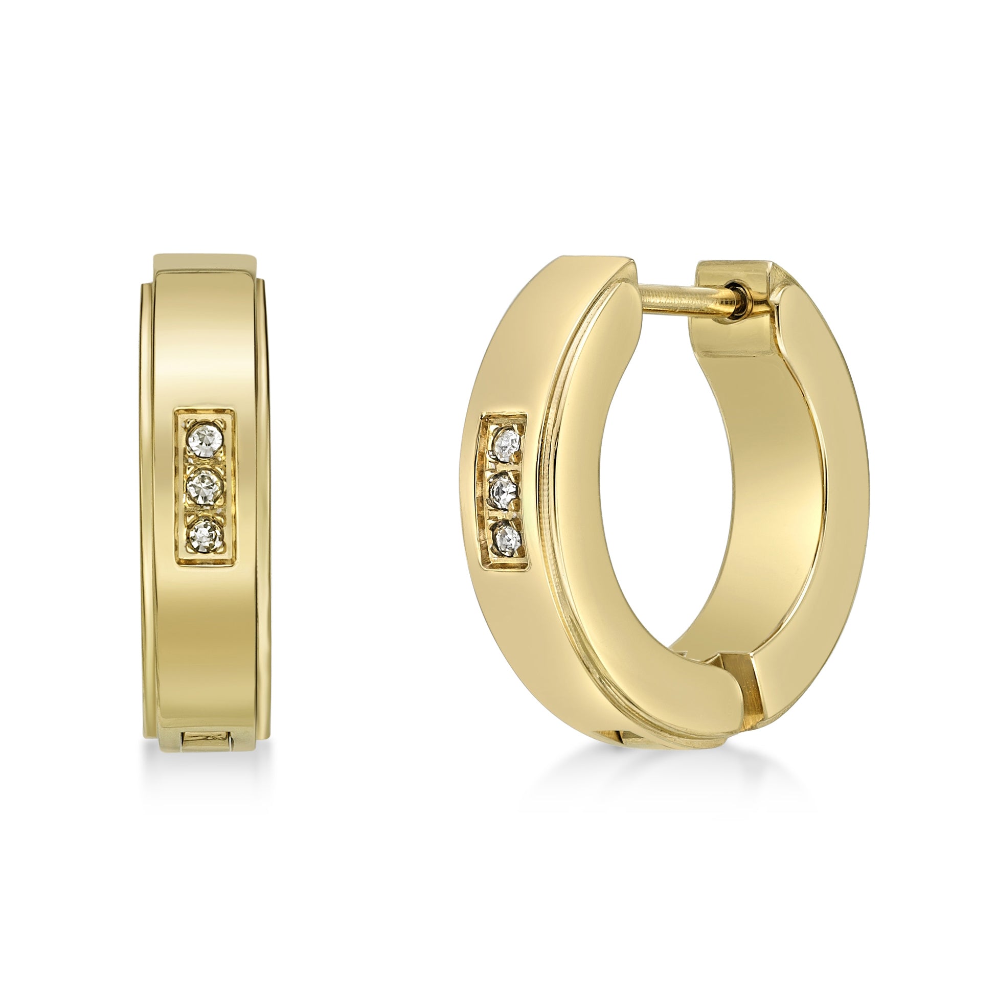 Cubic Zirconia Hoop Earrings