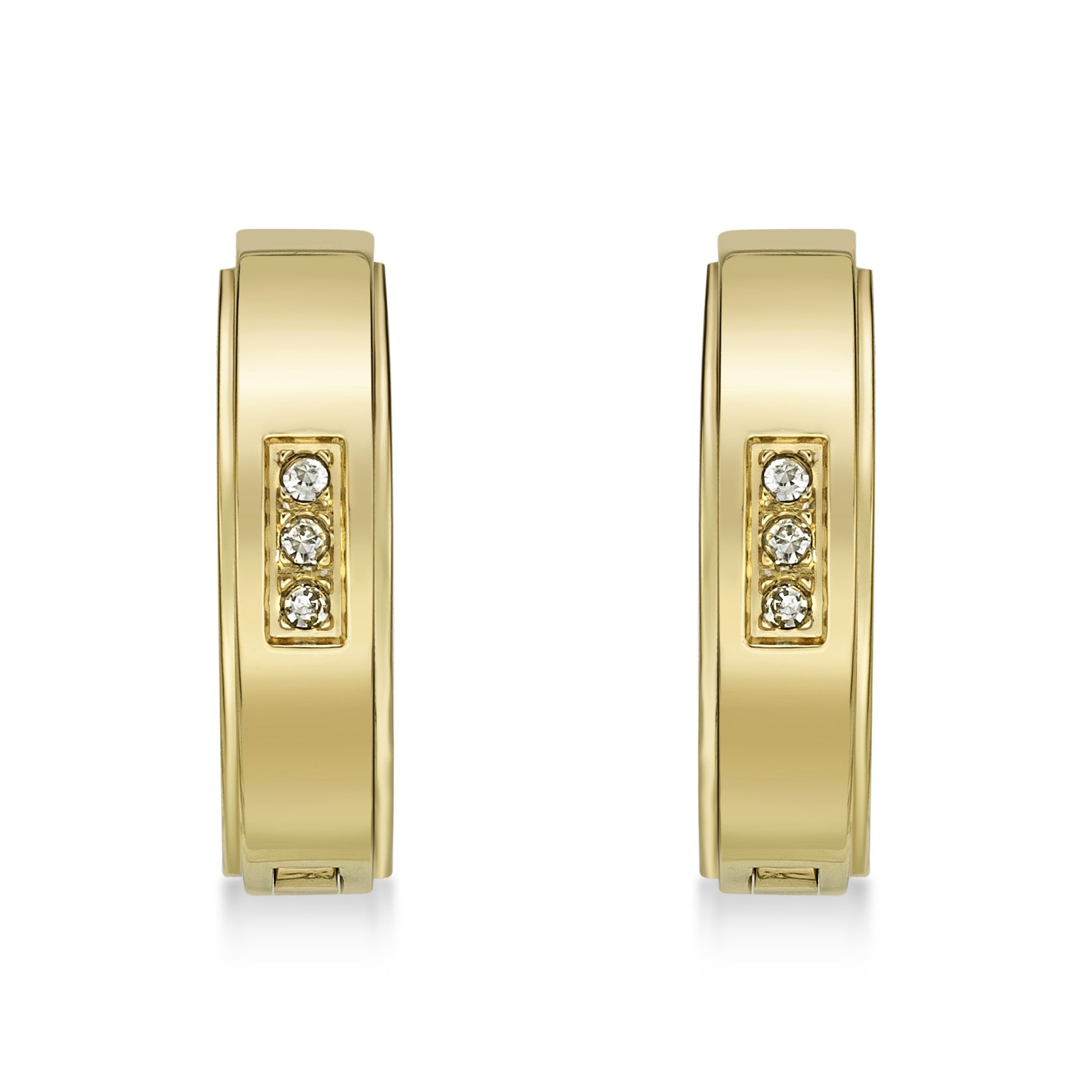Cubic Zirconia Hoop Earrings