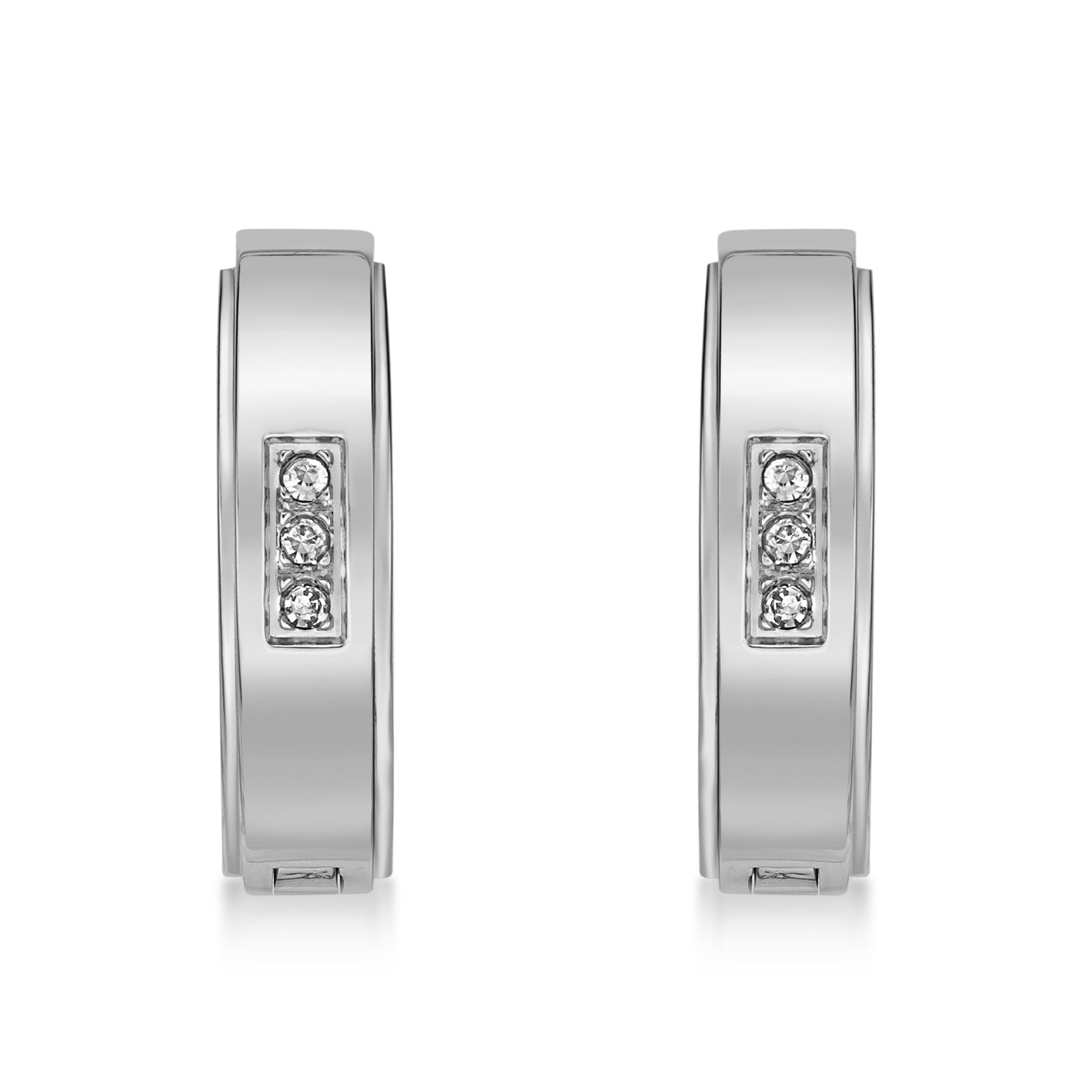 Cubic Zirconia Hoop Earrings