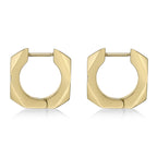 Cross Cubic Zirconia Hoop Earrings