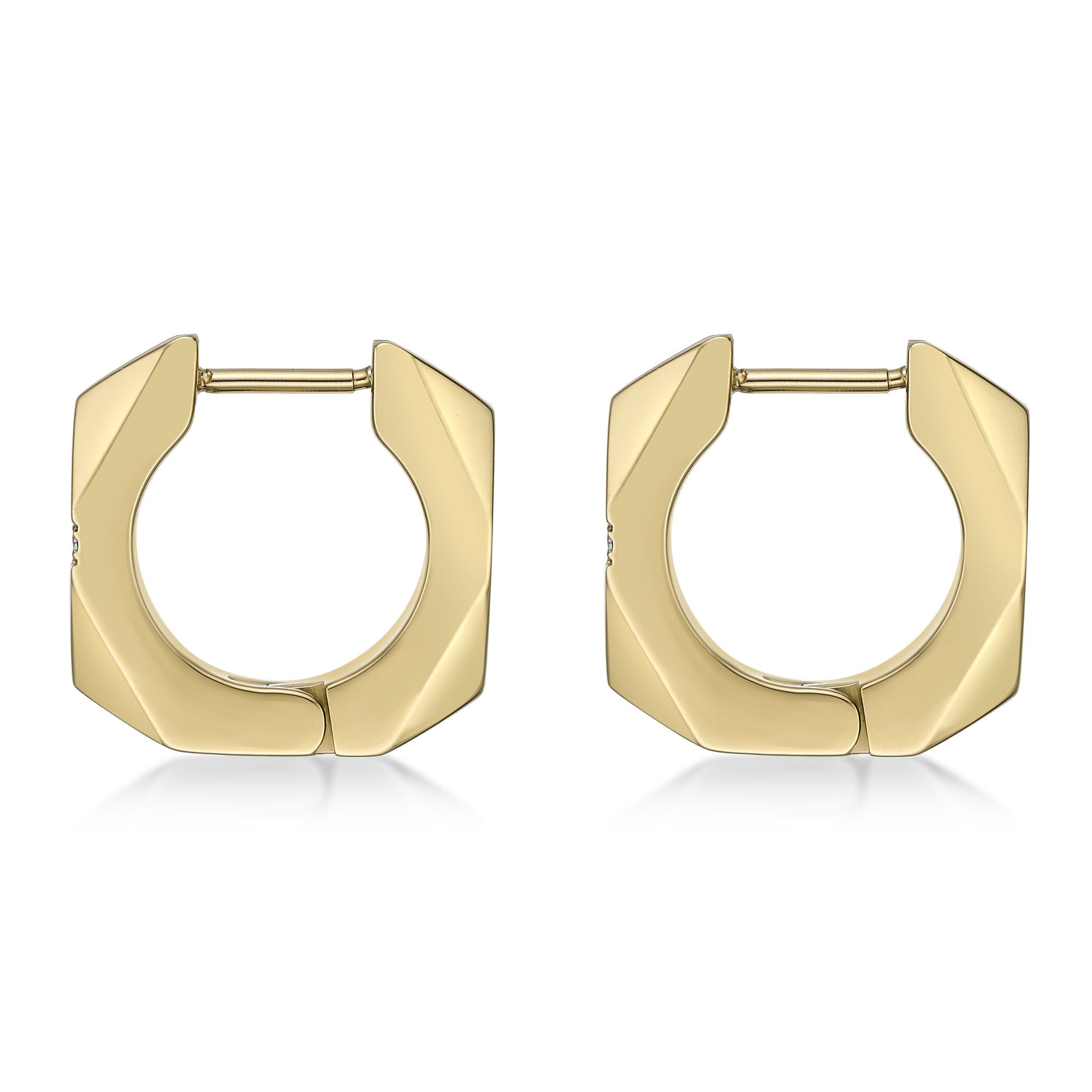 Cross Cubic Zirconia Hoop Earrings