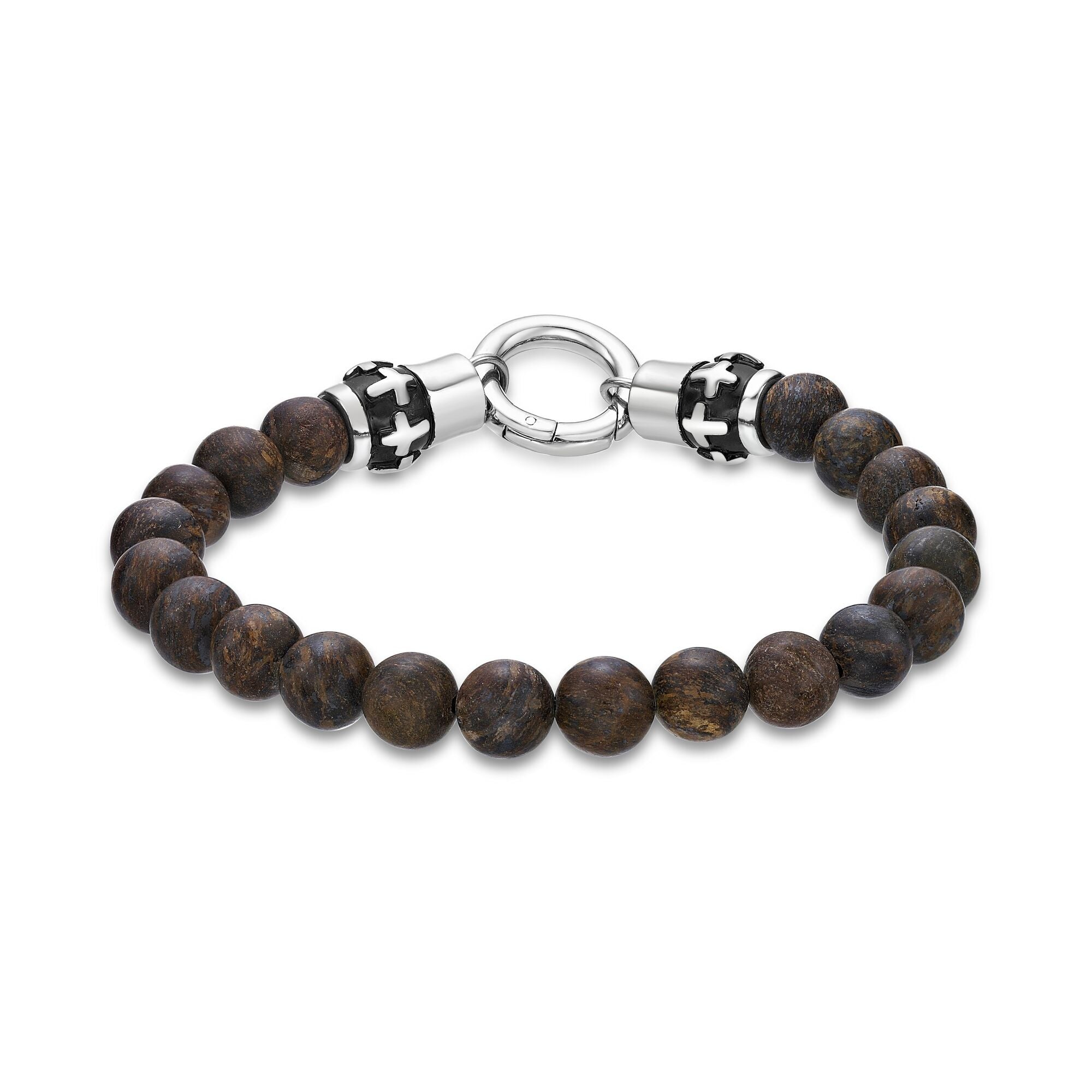 Bronzite Beaded stretch Bracelet