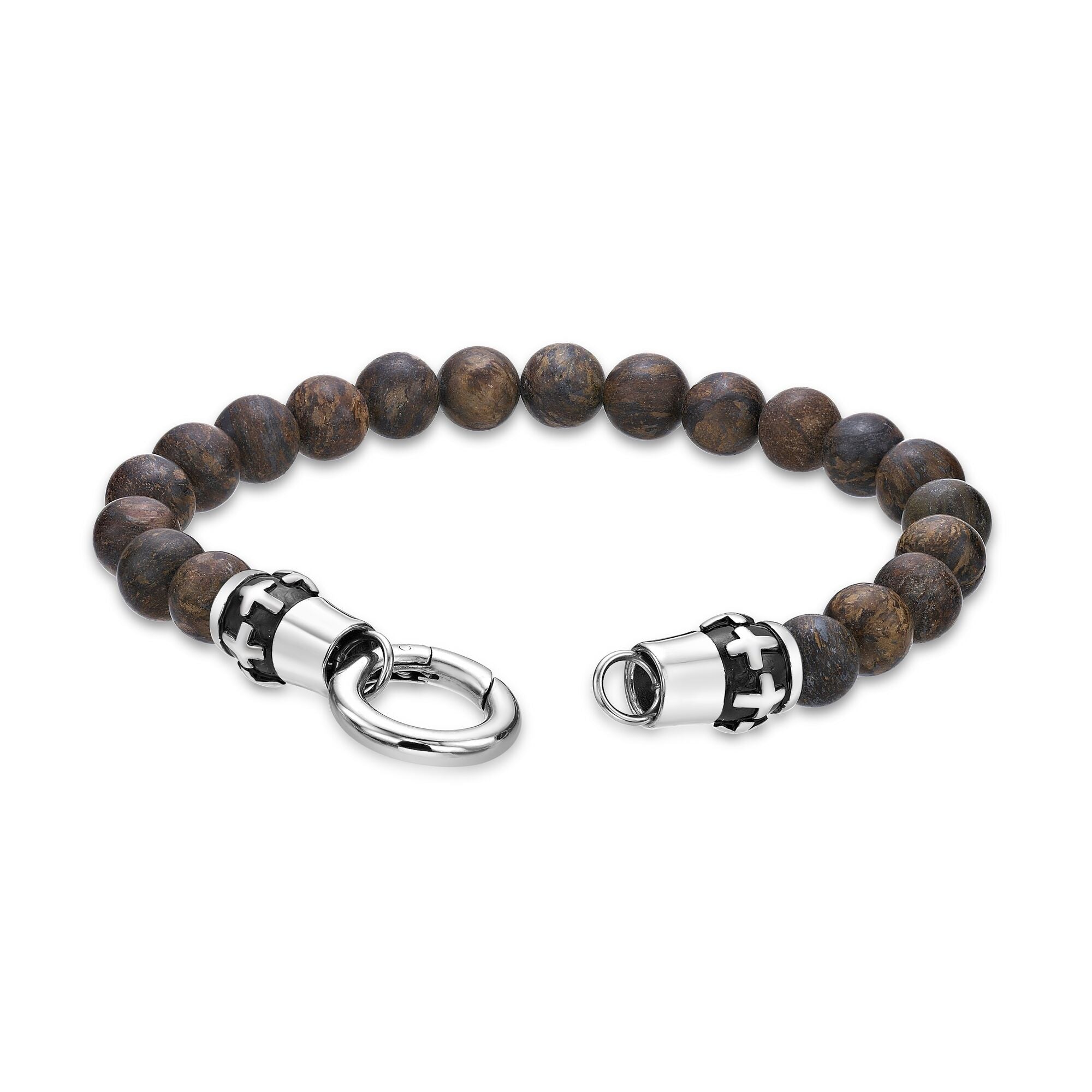 Bronzite Beaded stretch Bracelet