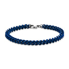 Blue Acrylic Franco Chain Bracelet