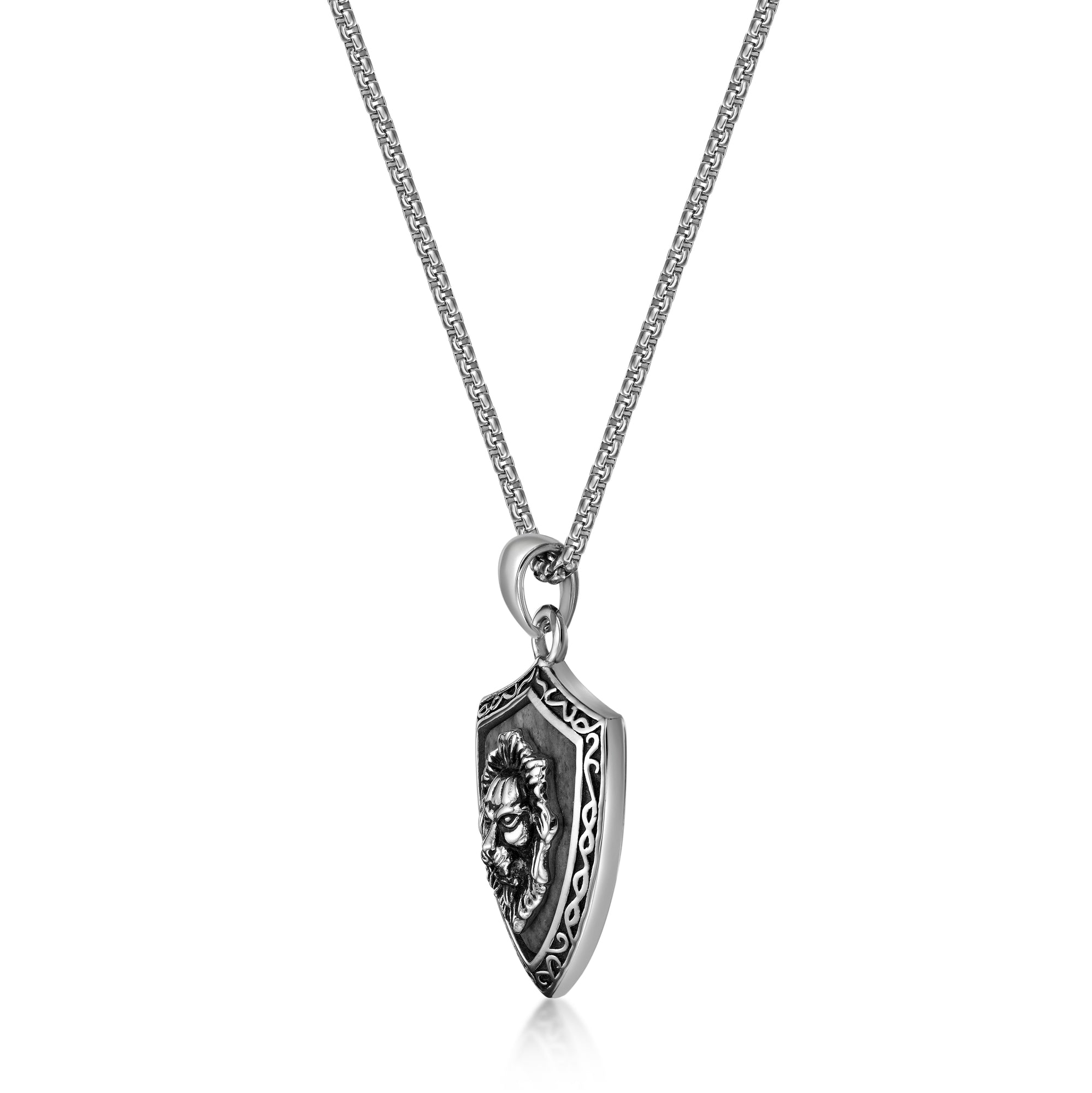 Lion's Head Shield Pendant