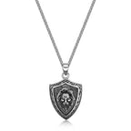 Lion's Head Shield Pendant