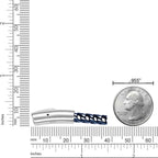 Men's Blue Ion Plated Stainless Steel Curb Bracelet, 8.5