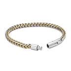 Men's Gold Ion Plated Stainless Steel Curb Bracelet, 8.5