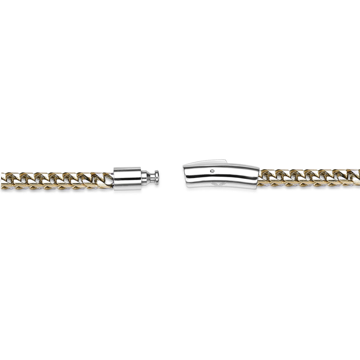 Men's Gold Ion Plated Stainless Steel Curb Bracelet, 8.5