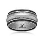 Antique Silver Finish Stainless Steel Ring