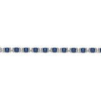 Blue Ion Plated Bead Chain Bracelet