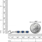 Blue Ion Plated Bead Chain Bracelet