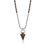 Tiger Eye Arrow Head Necklace