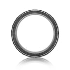 Antique Black Hammered Ring