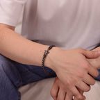Anchor Round Box Chain Bracelet
