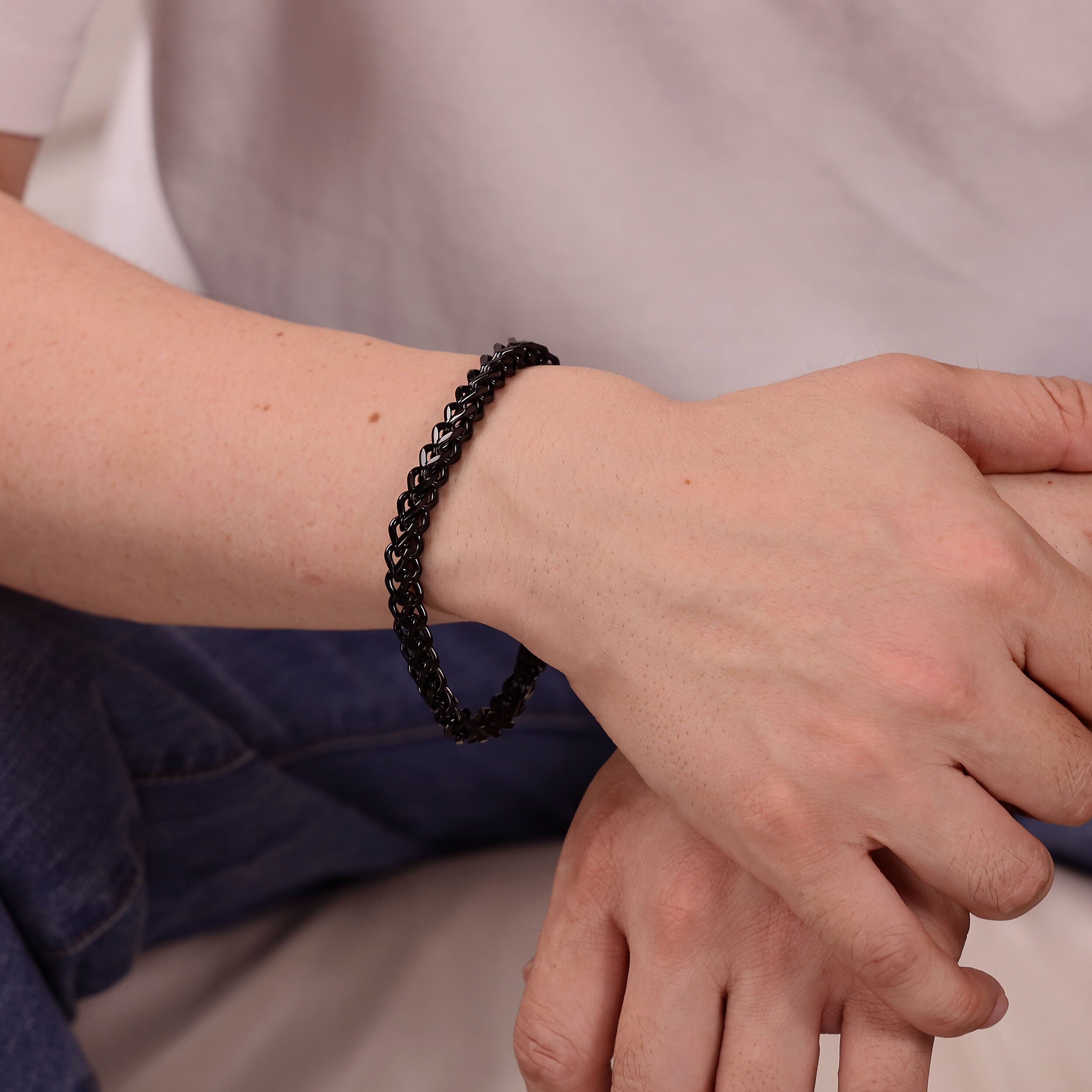 Thick Foxtail Chain Bracelet