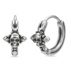 Skull Hoop Earrings