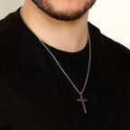 Black Diamond Cross Pendant