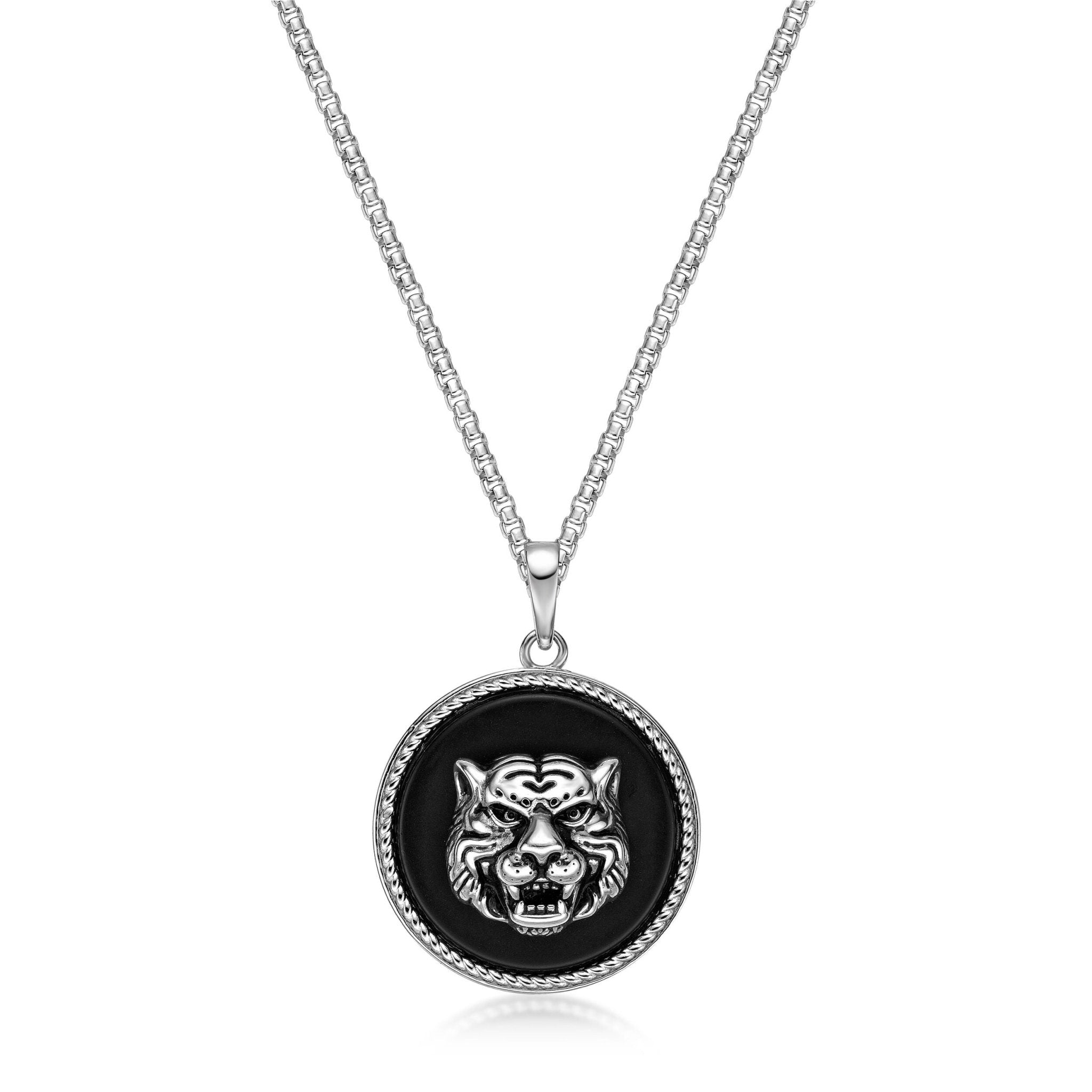 Tiger's Head Medalion Pendant