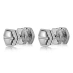Hexagon Stud Earrings