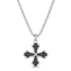 Sterling Silver Cross Medalion Pendant