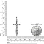 Sterling Silver Dagger Pendant