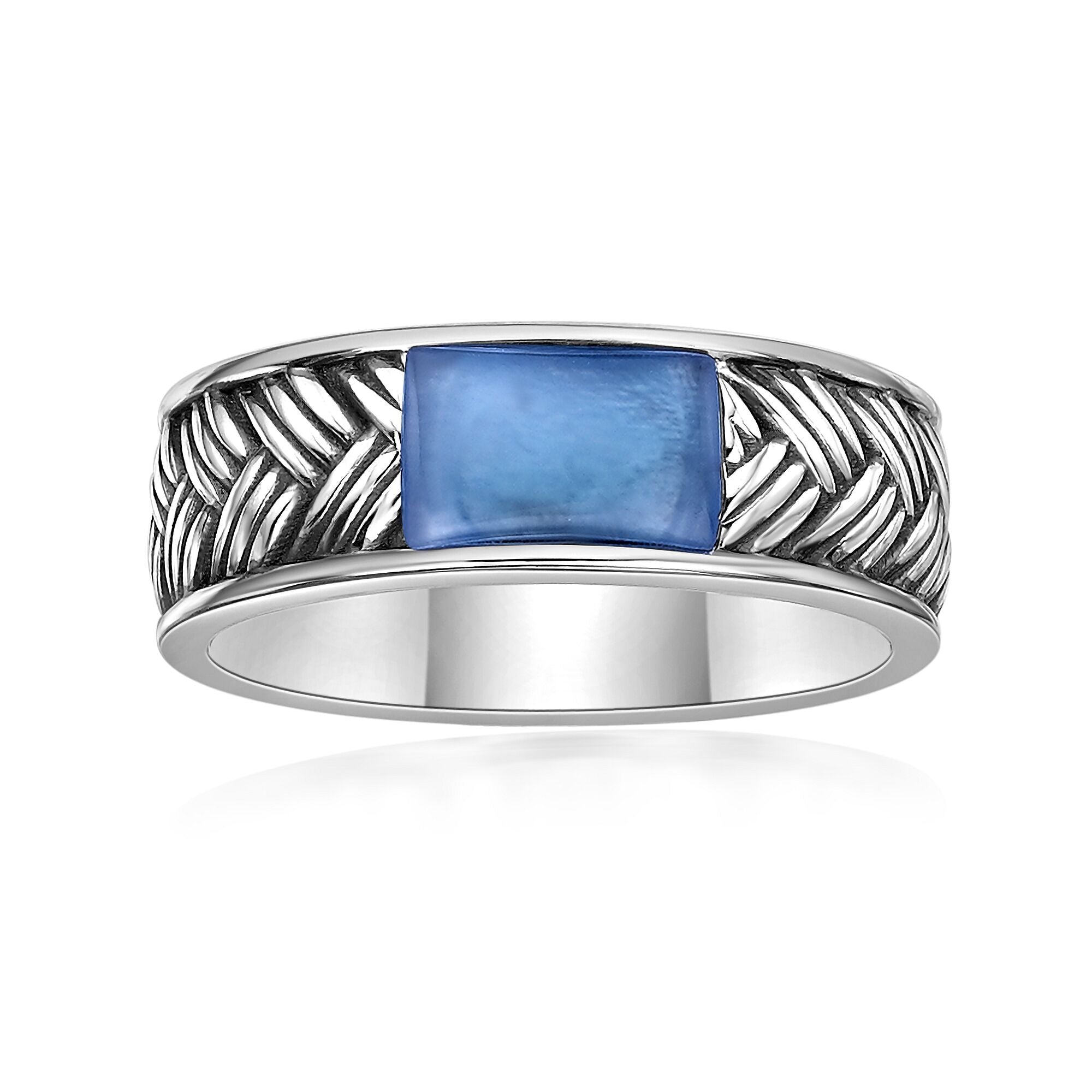 Sterling Silver Woven Band Ring