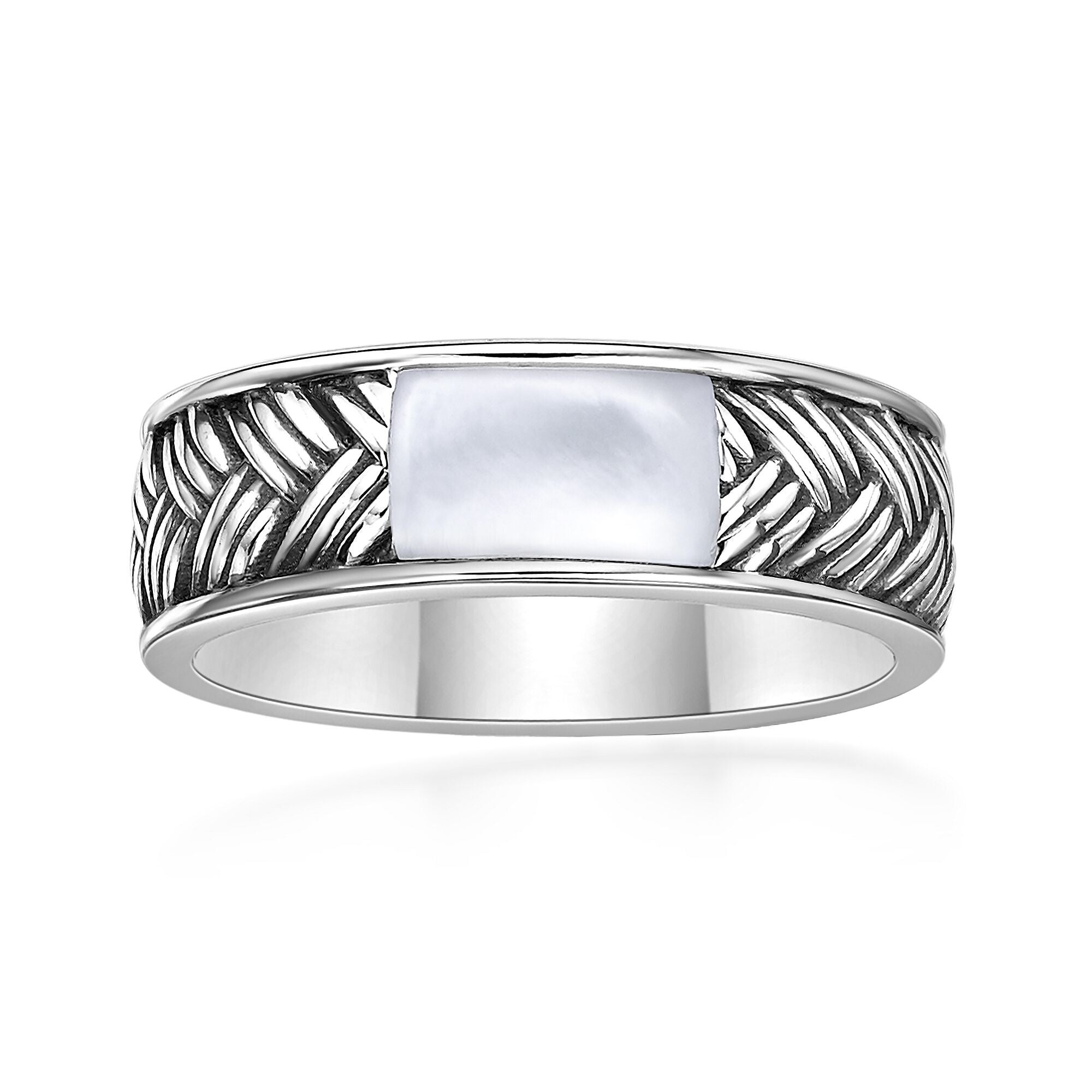 Sterling Silver Woven Band Ring