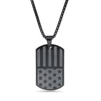 American Flag Dog Tag