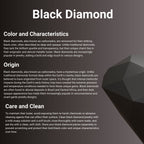 0.50 cttw Black Diamond Fang Pendant in Sterling Silver, 24"